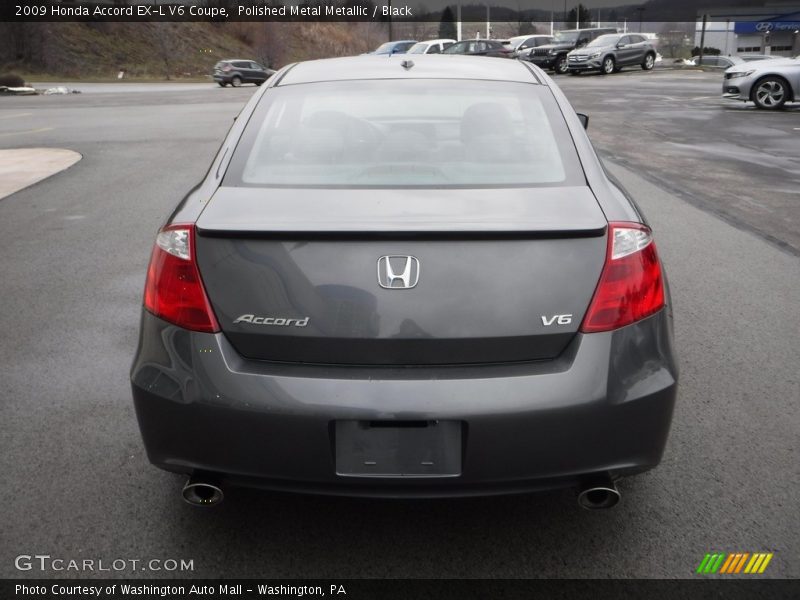 Polished Metal Metallic / Black 2009 Honda Accord EX-L V6 Coupe