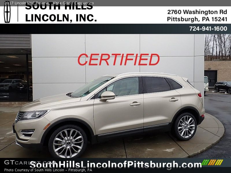 White Gold / Cappuccino 2017 Lincoln MKC Reserve