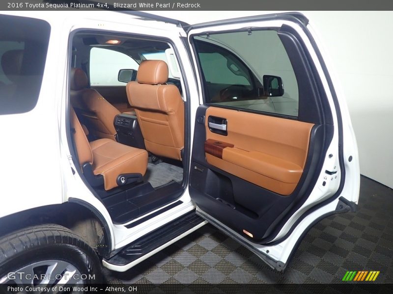 Blizzard White Pearl / Redrock 2016 Toyota Sequoia Platinum 4x4