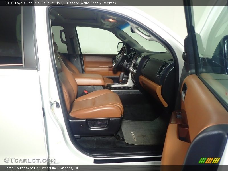 Blizzard White Pearl / Redrock 2016 Toyota Sequoia Platinum 4x4