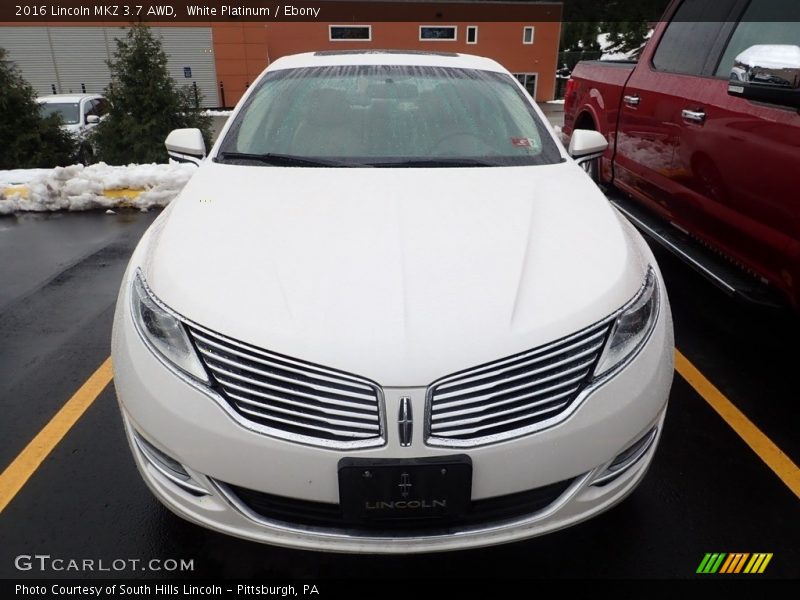 White Platinum / Ebony 2016 Lincoln MKZ 3.7 AWD