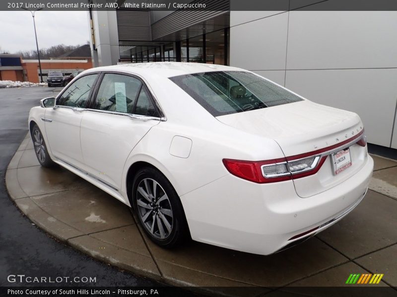 White Platinum / Cappuccino 2017 Lincoln Continental Premier AWD
