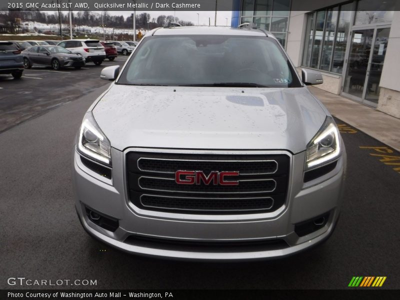 Quicksilver Metallic / Dark Cashmere 2015 GMC Acadia SLT AWD