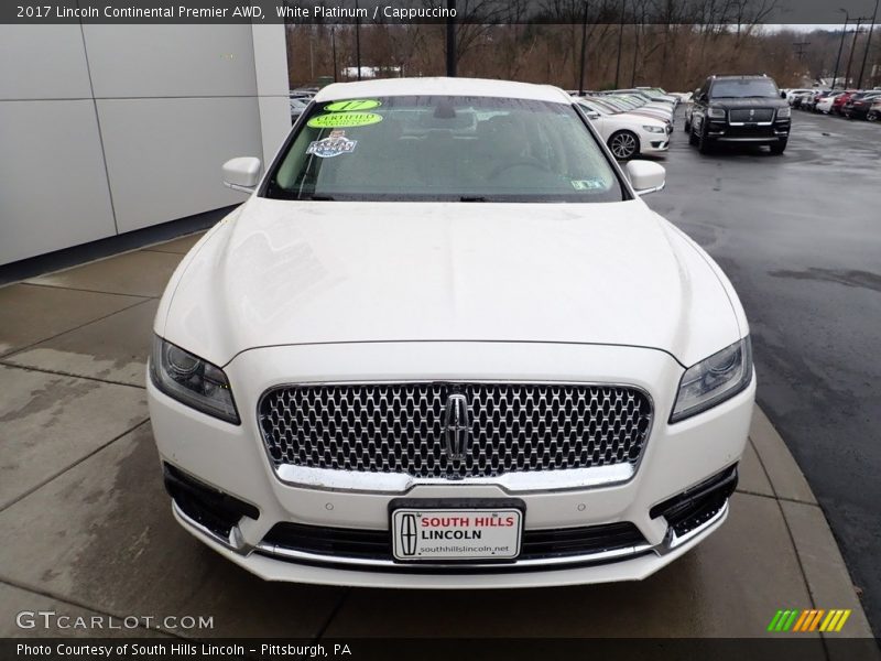 White Platinum / Cappuccino 2017 Lincoln Continental Premier AWD