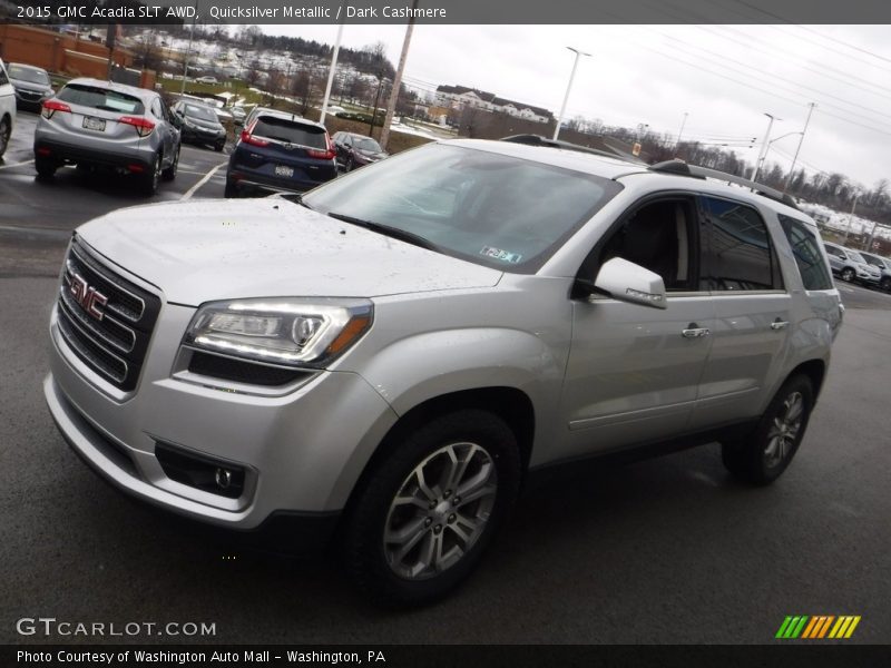 Quicksilver Metallic / Dark Cashmere 2015 GMC Acadia SLT AWD