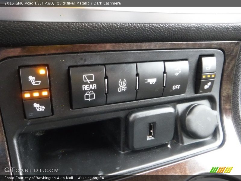 Quicksilver Metallic / Dark Cashmere 2015 GMC Acadia SLT AWD