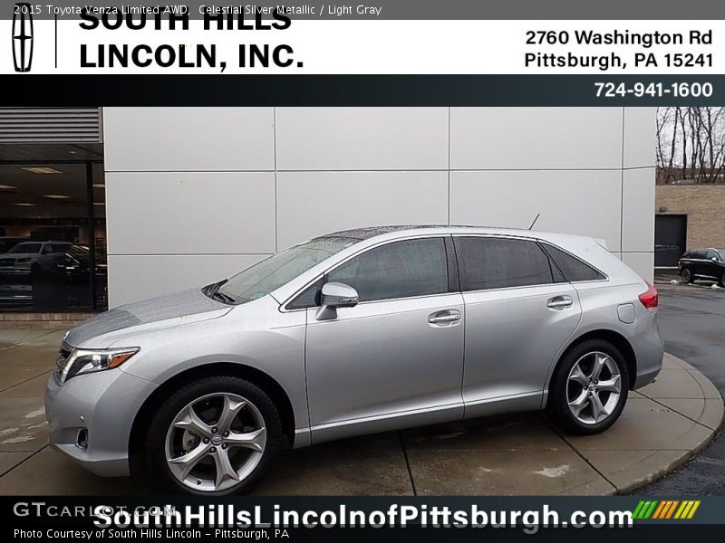 Celestial Silver Metallic / Light Gray 2015 Toyota Venza Limited AWD