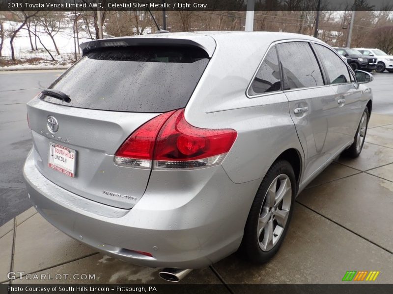 Celestial Silver Metallic / Light Gray 2015 Toyota Venza Limited AWD