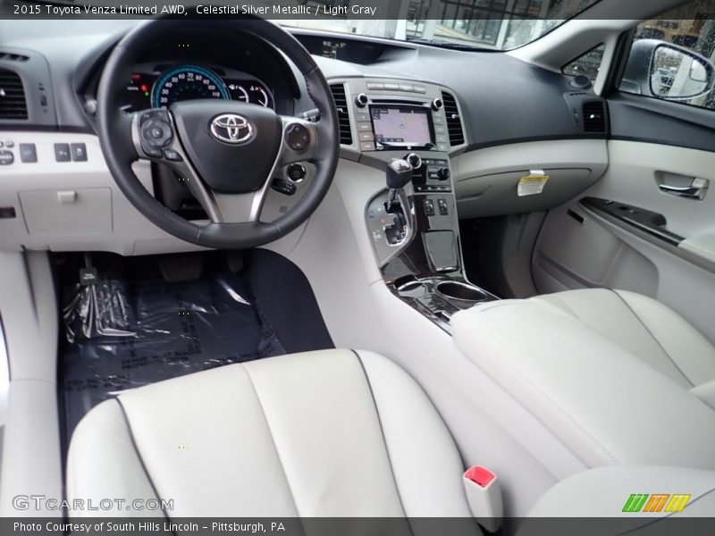 Celestial Silver Metallic / Light Gray 2015 Toyota Venza Limited AWD