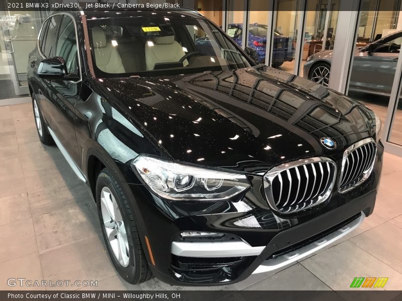 Jet Black / Canberra Beige/Black 2021 BMW X3 xDrive30i
