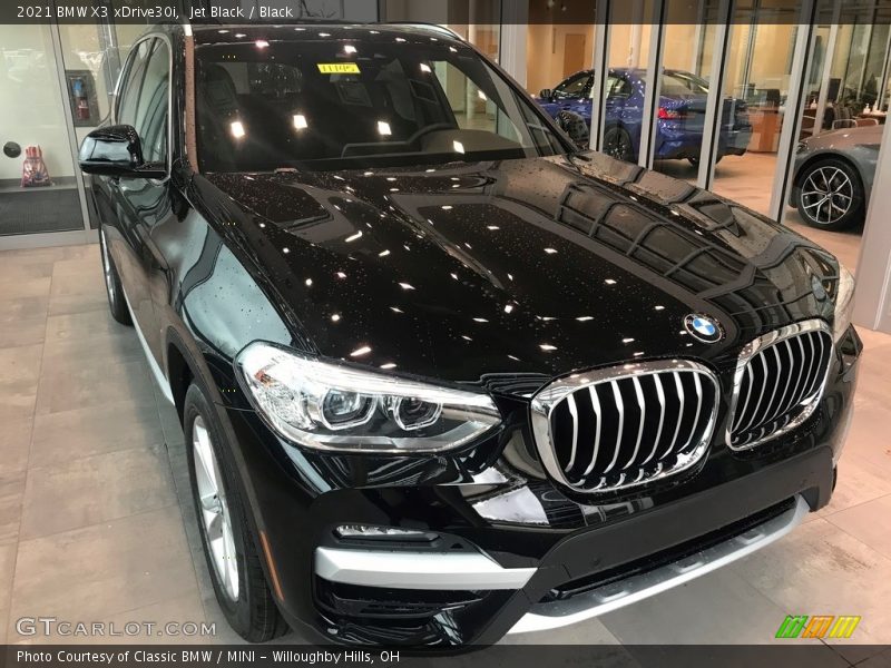 Jet Black / Black 2021 BMW X3 xDrive30i