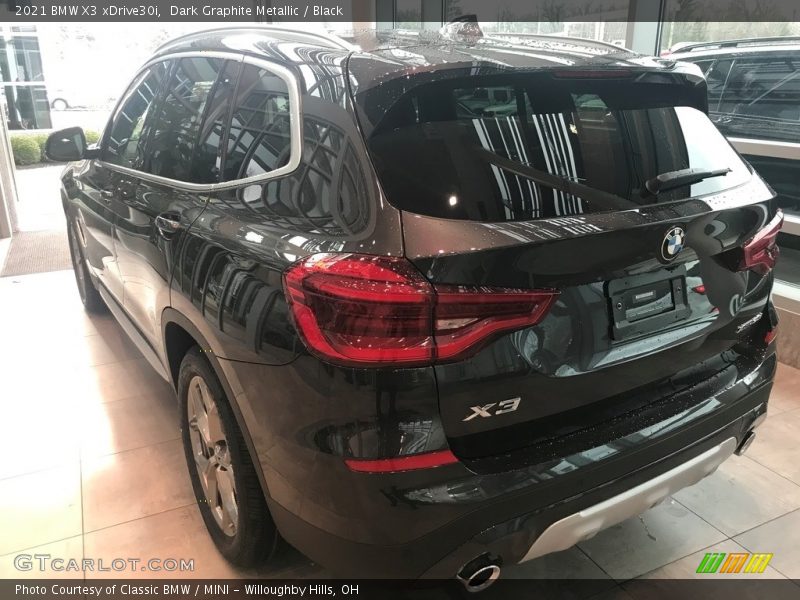 Dark Graphite Metallic / Black 2021 BMW X3 xDrive30i