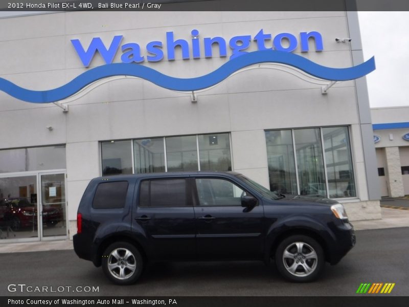 Bali Blue Pearl / Gray 2012 Honda Pilot EX-L 4WD
