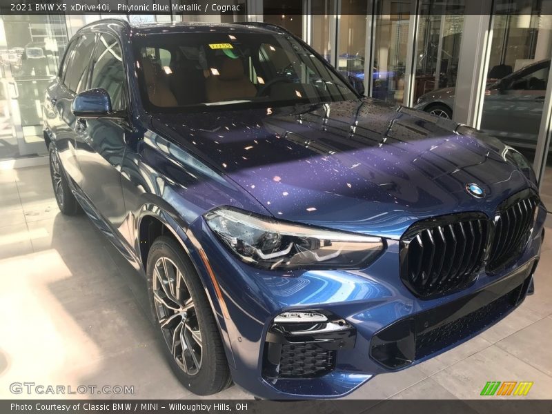 Phytonic Blue Metallic / Cognac 2021 BMW X5 xDrive40i