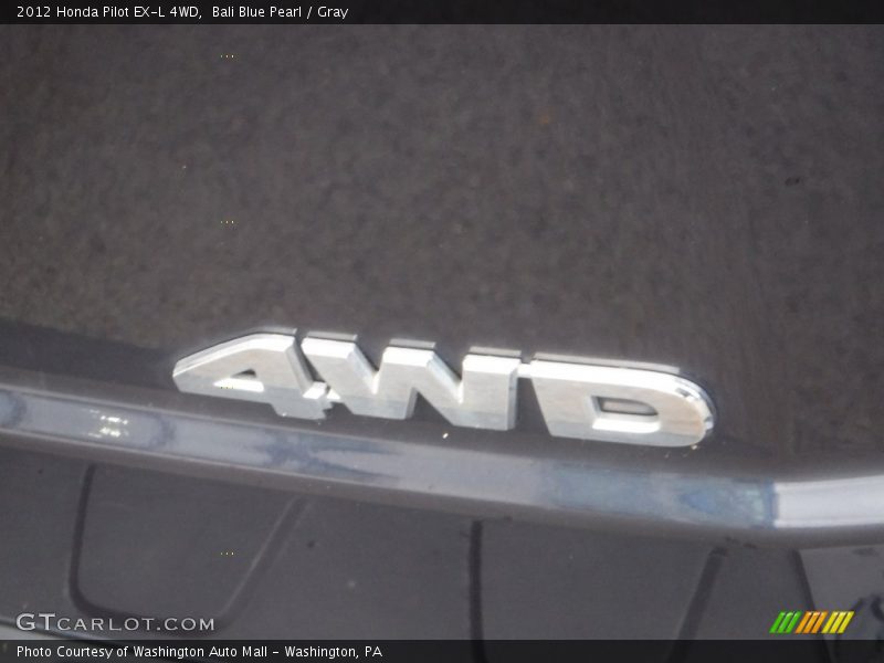 Bali Blue Pearl / Gray 2012 Honda Pilot EX-L 4WD