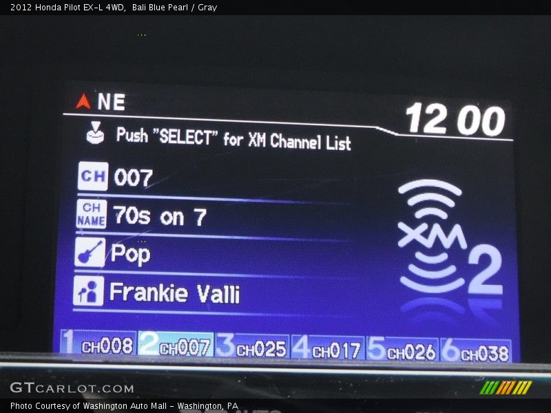 Bali Blue Pearl / Gray 2012 Honda Pilot EX-L 4WD