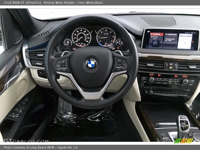 Mineral White Metallic / Ivory White/Black 2018 BMW X5 xDrive35d