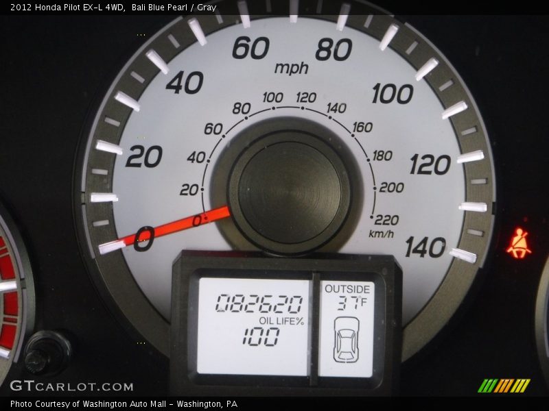 Bali Blue Pearl / Gray 2012 Honda Pilot EX-L 4WD