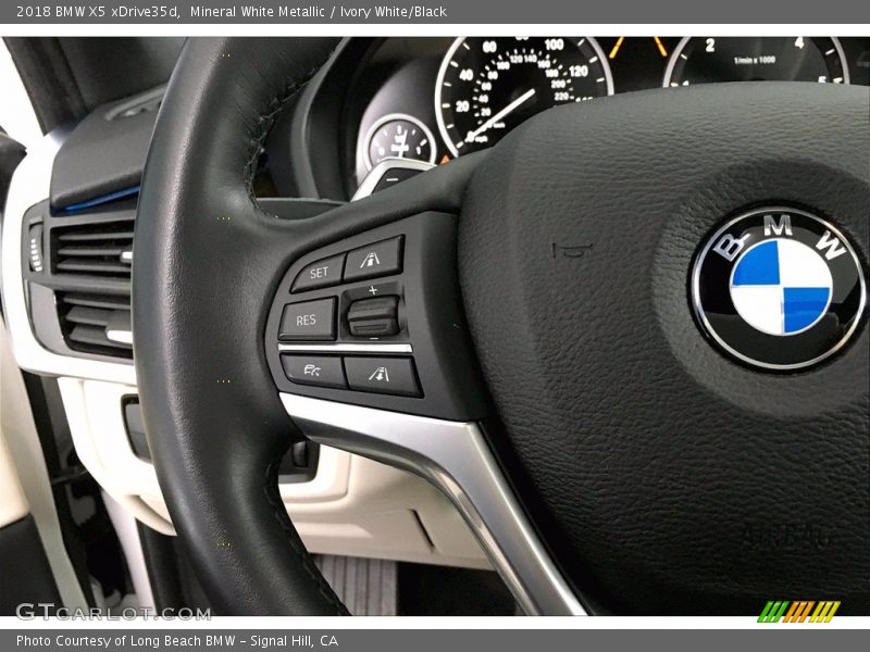 Mineral White Metallic / Ivory White/Black 2018 BMW X5 xDrive35d