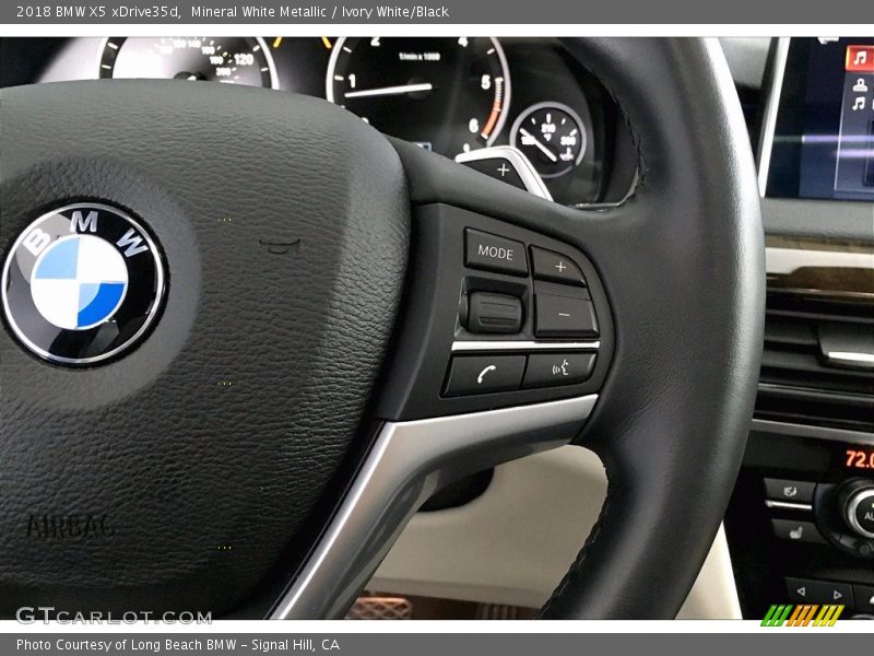 Mineral White Metallic / Ivory White/Black 2018 BMW X5 xDrive35d