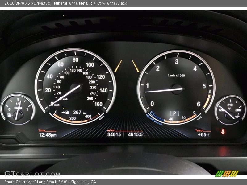 Mineral White Metallic / Ivory White/Black 2018 BMW X5 xDrive35d