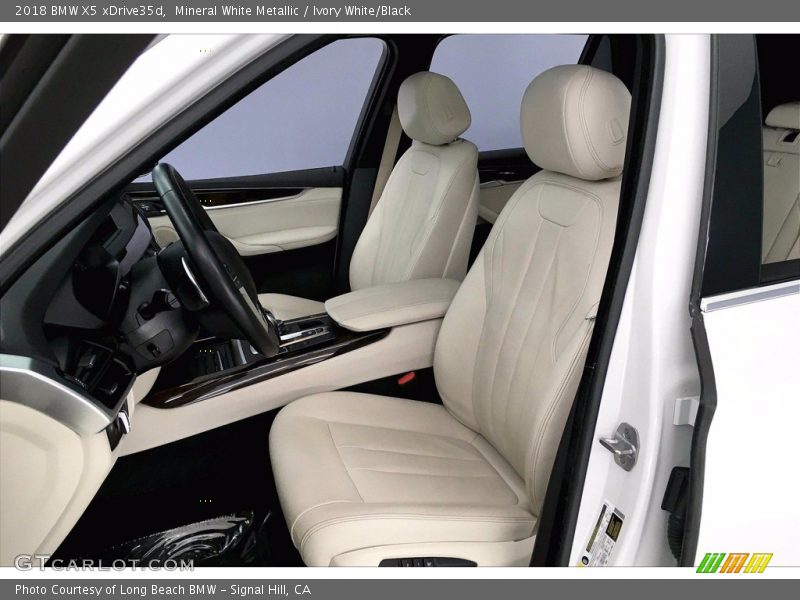 Mineral White Metallic / Ivory White/Black 2018 BMW X5 xDrive35d