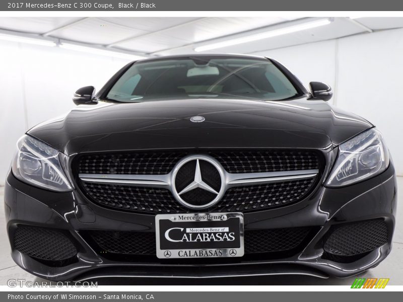 Black / Black 2017 Mercedes-Benz C 300 Coupe