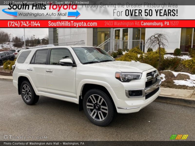 Super White / Redwood 2021 Toyota 4Runner Limited 4x4