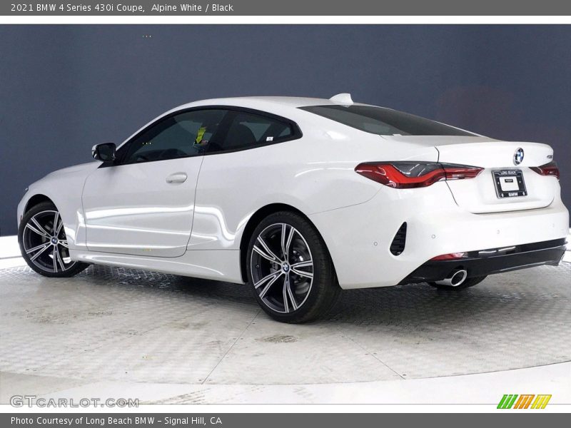 Alpine White / Black 2021 BMW 4 Series 430i Coupe