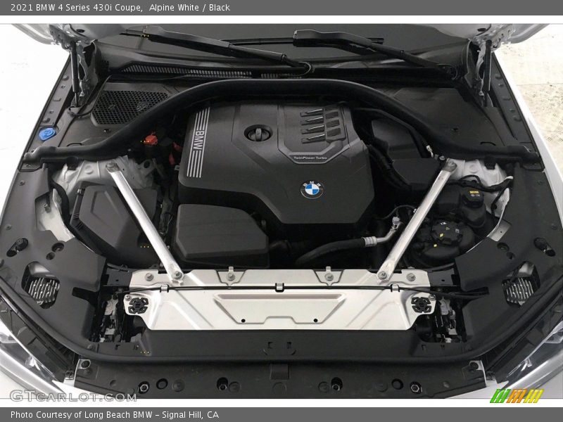 Alpine White / Black 2021 BMW 4 Series 430i Coupe