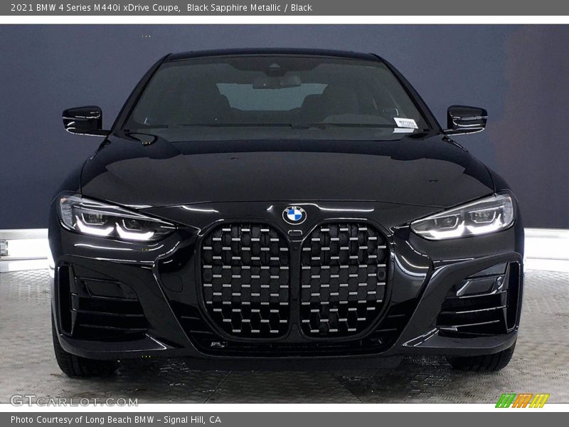 Black Sapphire Metallic / Black 2021 BMW 4 Series M440i xDrive Coupe