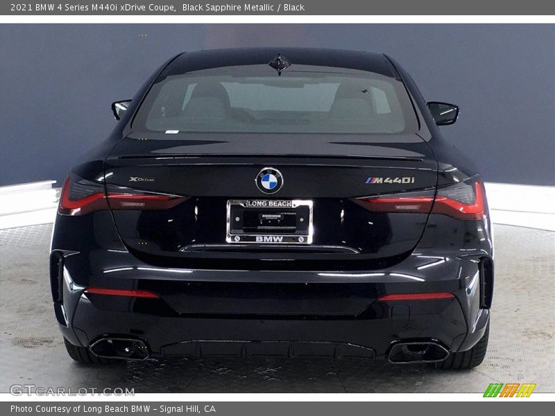 Black Sapphire Metallic / Black 2021 BMW 4 Series M440i xDrive Coupe