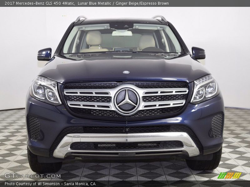 Lunar Blue Metallic / Ginger Beige/Espresso Brown 2017 Mercedes-Benz GLS 450 4Matic