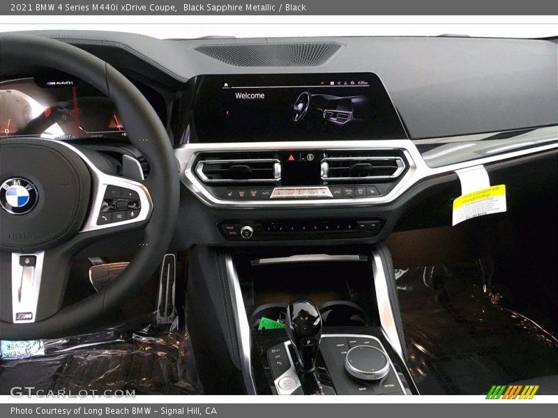Black Sapphire Metallic / Black 2021 BMW 4 Series M440i xDrive Coupe