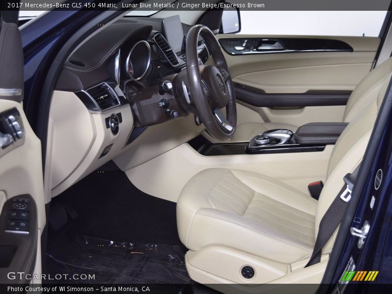 Lunar Blue Metallic / Ginger Beige/Espresso Brown 2017 Mercedes-Benz GLS 450 4Matic