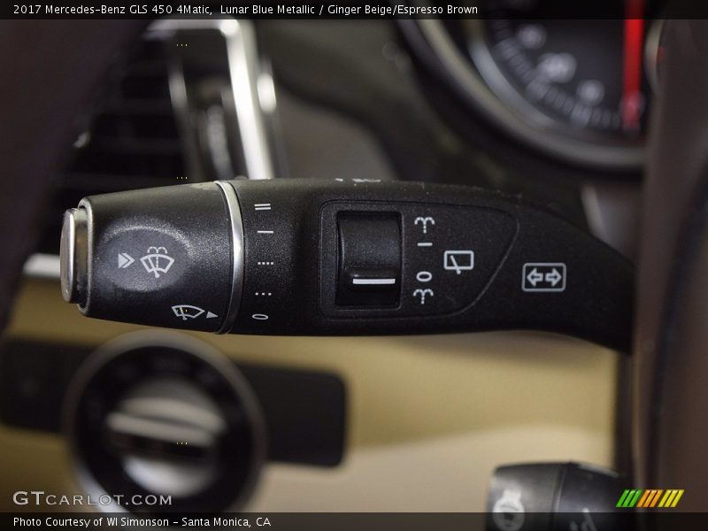 Lunar Blue Metallic / Ginger Beige/Espresso Brown 2017 Mercedes-Benz GLS 450 4Matic