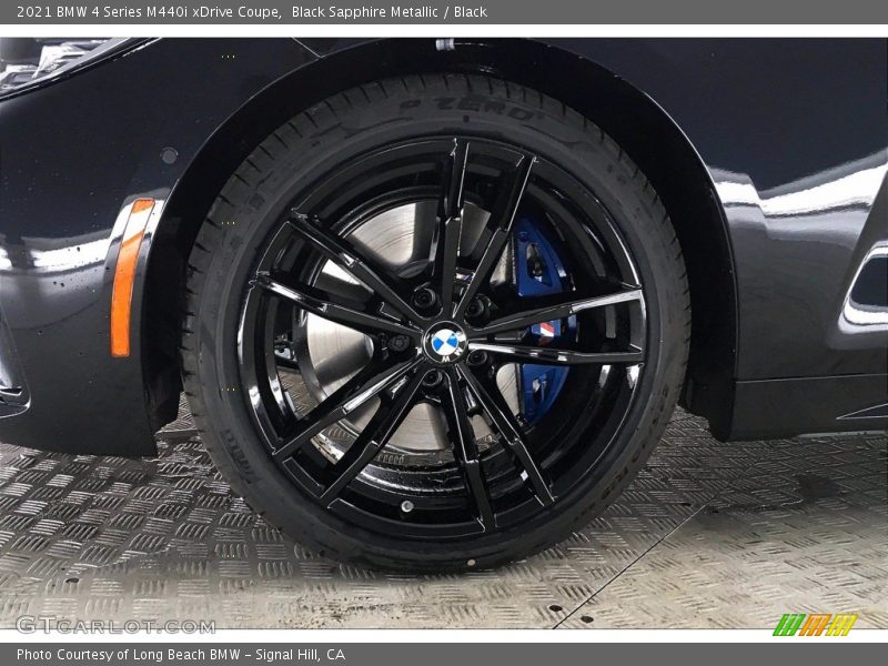 Black Sapphire Metallic / Black 2021 BMW 4 Series M440i xDrive Coupe