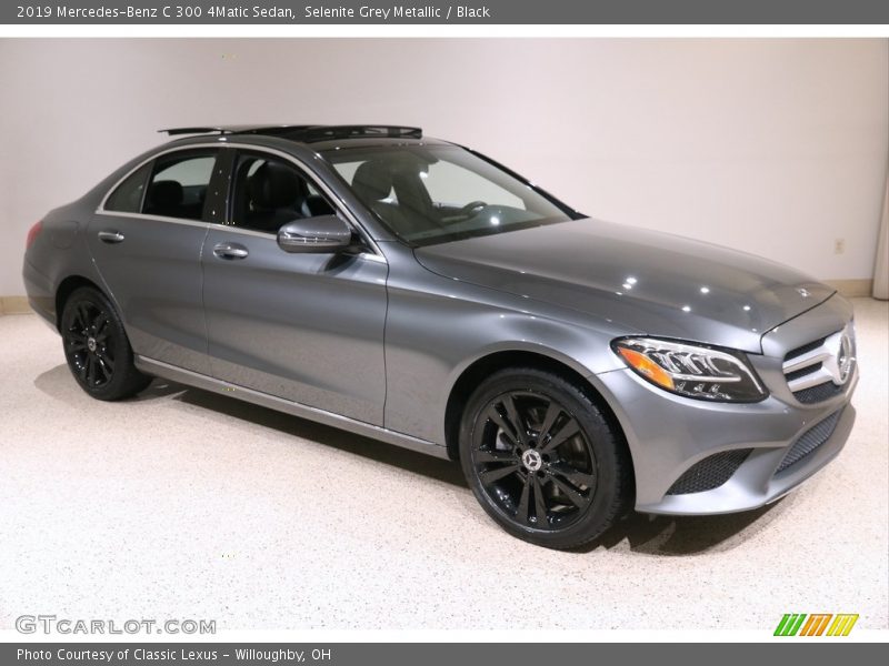 Selenite Grey Metallic / Black 2019 Mercedes-Benz C 300 4Matic Sedan