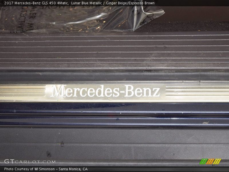 Lunar Blue Metallic / Ginger Beige/Espresso Brown 2017 Mercedes-Benz GLS 450 4Matic
