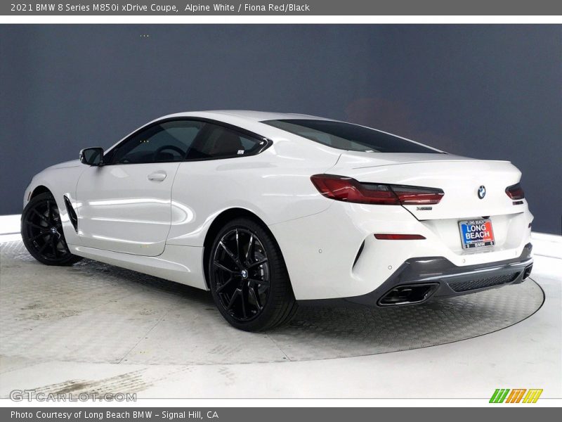Alpine White / Fiona Red/Black 2021 BMW 8 Series M850i xDrive Coupe