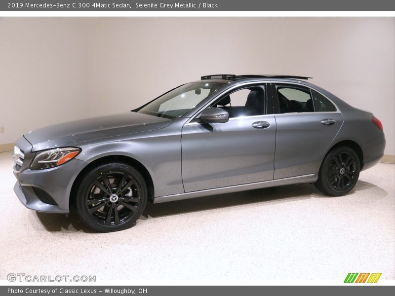 Selenite Grey Metallic / Black 2019 Mercedes-Benz C 300 4Matic Sedan