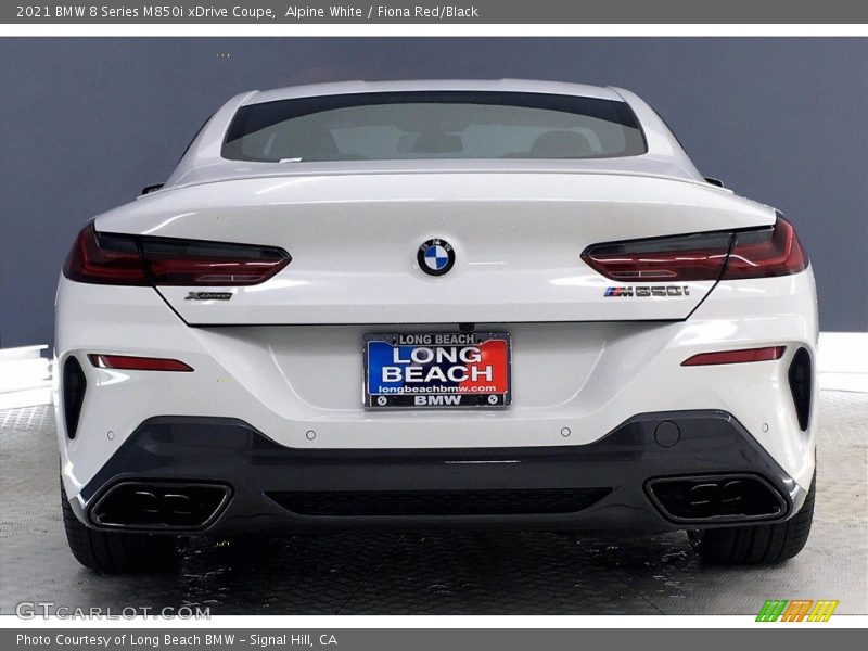 Alpine White / Fiona Red/Black 2021 BMW 8 Series M850i xDrive Coupe
