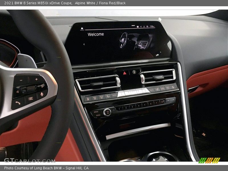 Alpine White / Fiona Red/Black 2021 BMW 8 Series M850i xDrive Coupe