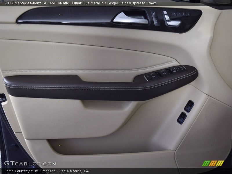 Lunar Blue Metallic / Ginger Beige/Espresso Brown 2017 Mercedes-Benz GLS 450 4Matic