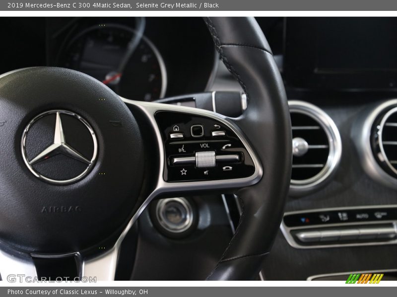 Selenite Grey Metallic / Black 2019 Mercedes-Benz C 300 4Matic Sedan