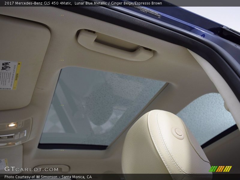 Lunar Blue Metallic / Ginger Beige/Espresso Brown 2017 Mercedes-Benz GLS 450 4Matic
