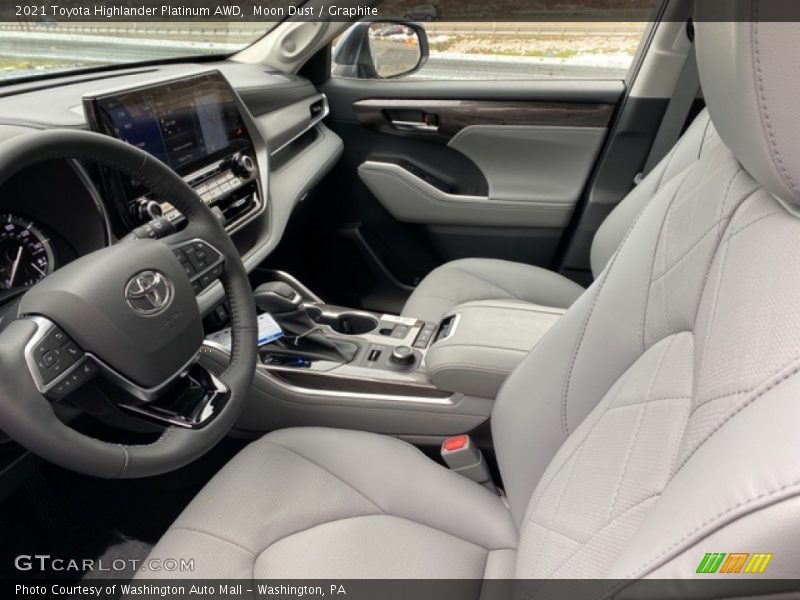 Moon Dust / Graphite 2021 Toyota Highlander Platinum AWD