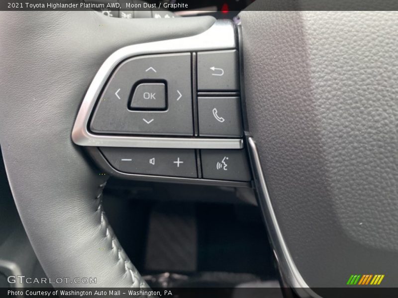 Moon Dust / Graphite 2021 Toyota Highlander Platinum AWD