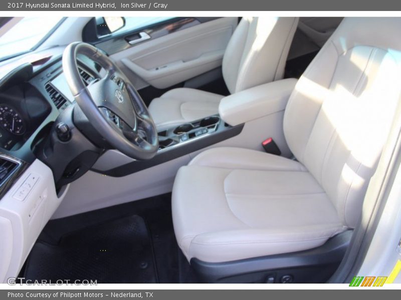 Front Seat of 2017 Sonata Limited Hybrid