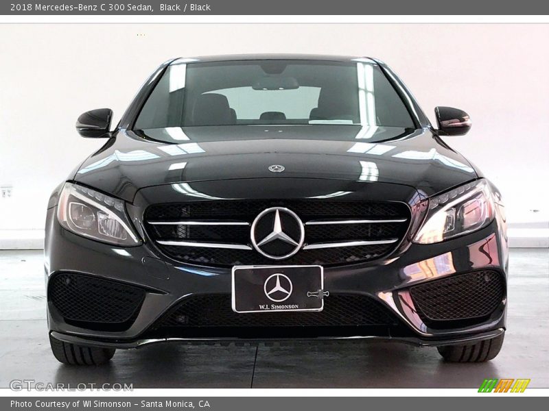 Black / Black 2018 Mercedes-Benz C 300 Sedan